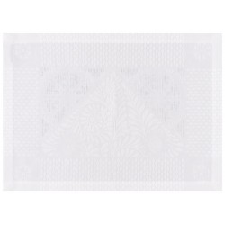 Sets de table antitache Bosphore Blanc, Le Jacquard Français (par 4)