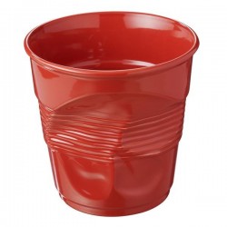 Pot ustensile froissé rouge piment, Revol