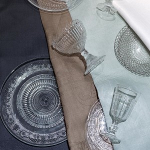 Torchons de cuisine pur lin Cristal Poivre gris, Le Jacquard Français 2