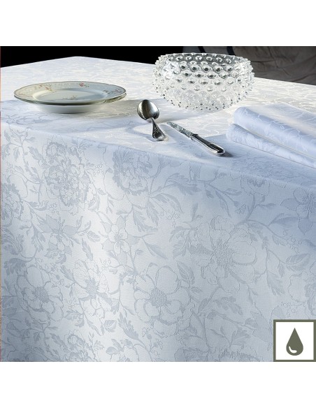 Tissu enduit Mille Charmes Blanc Garnier-Thiébaut