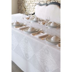 Nappe Bosphore Blanc Le Jacquard Français, Métis