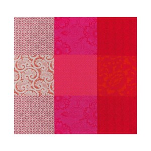 Tissu enduit Fleurs de Kyoto Cerise Laize 180cm Le Jacquard Français 2