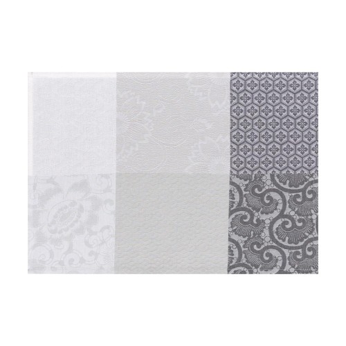 Set de table design enduit  Fleurs de Kyoto Brume, Le Jacquard Français