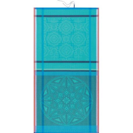 Drap de plage Zellige Piscine, Le Jacquard Français
