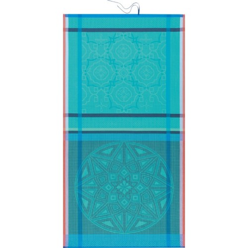 Drap de plage Zellige Piscine, Le Jacquard Français