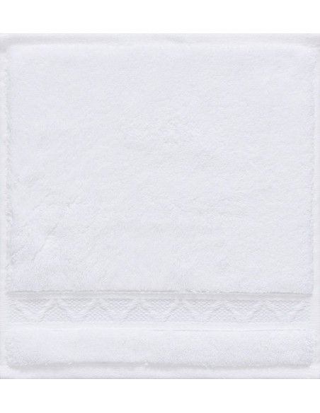 Carré visage Caresse Blanc, Le Jacquard Français