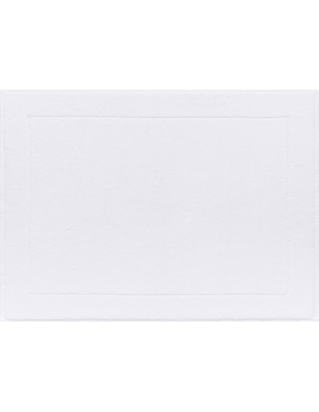 Tapis de bain Caresse Blanc, Le Jacquard Français