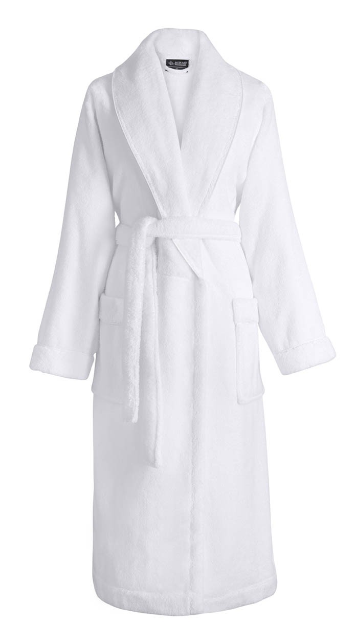 peignoir de bain femme, qualité, micro coton, blanc