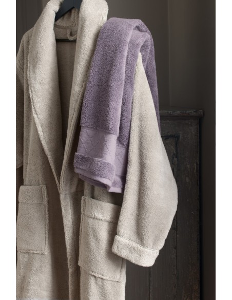 Peignoir Caresse Lin 100% coton, Le Jacquard Français