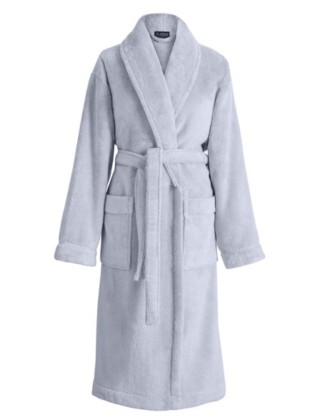 Peignoir Caresse Voile grisé 100% micro coton, Le Jacquard Français
