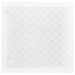 Serviettes de table Anneaux Blanc Le Jacquard Français