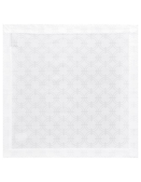 Serviette Anneaux Blanc Le Jacquard Français