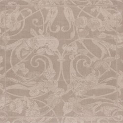 Serviettes de table Tivoli Poivre gris pur lin, Le Jacquard Français (par 4)