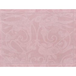 Sets de table pur lin Tivoli Rose poudre, Le Jacquard Français (par 4)