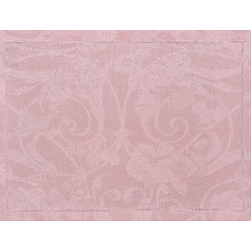 Set de table design pur lin Tivoli Rose poudre