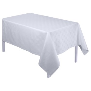 Tissu au mètre Anneaux Blanc Le Jacquard Français 2