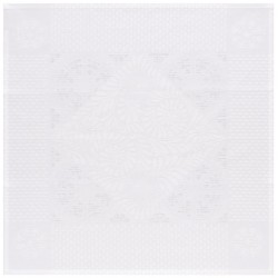 Serviettes de table Bosphore Blanc, Le Jacquard Français (par 4)