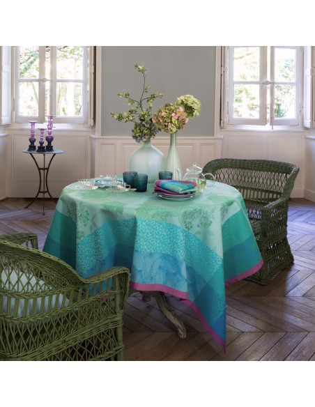 Nappe de table Parfums de bagatelle Hortensia Le Jacquard Français