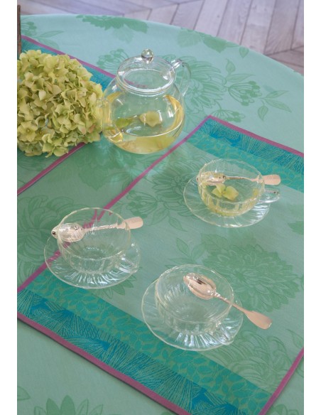 Sets de table Parfums de bagatelle Hortensia Le Jacquard Français (par 4)