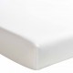 Drap housse uni en percale de coton Première Meringue