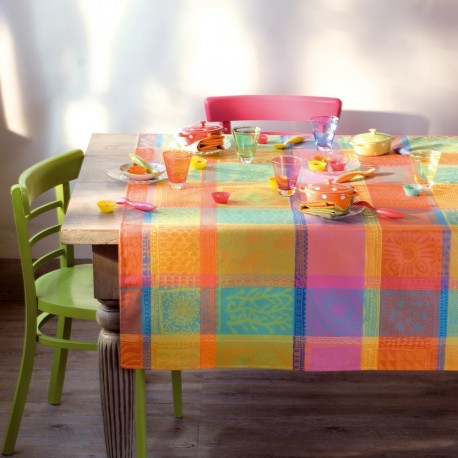 Nappe en Coton Ourlé Pour Cuisine Mou Tendre Couleur Pastel Unie