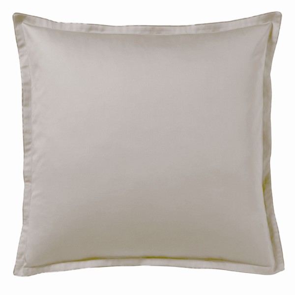 Taie d'oreiller carrée en satin de coton uni Teophile Gazelle
