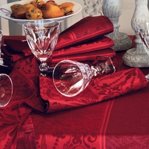 Serviettes de table Cassandre Grenat, Garnier-Thiébaut  2