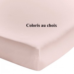 Drap housse uni B30 en coton lavé 57 fils/cm² Soft Line, Essix