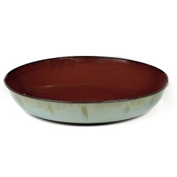 Assiette creuse M 21 cm Terres de rêves Rust/Smokey blue, Serax par Anita Le Grelle