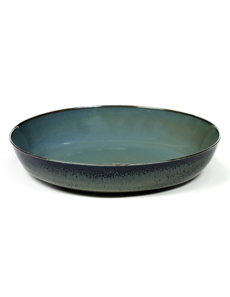 Assiette creuse 21 cm Terres de rêves Blue grey/Dark blue, Anita Le Grelle