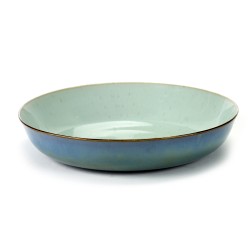 Assiette creuse M 21 cm Terres de rêves Light blue/Smokey blue, Serax par Anita Le Grelle