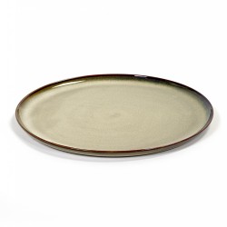 Assiette plate 26 cm Terres de rêves Misty grey, Anita Le Grelle