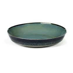 Assiette creuse 17.5 cm Terres de rêves Blue grey/Dark blue, Anita Le Grelle