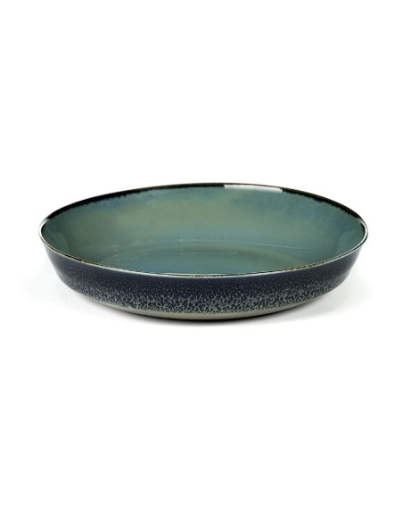 Assiette creuse 17.5 cm Terres de rêves Blue grey/Dark blue, Anita Le Grelle