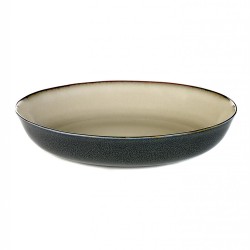 Assiette creuse S 17.5 cm Terres de rêves Misty grey/Dark blue, Serax par Anita Le Grelle