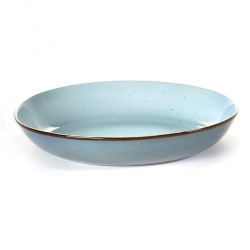 Assiette pasta Terres de Rêves Light blue/Smokey blue, vaisselle design Serax par Anita Le Grelle