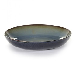 Assiette pasta Terres de Rêves Blue grey/Dark blue, vaisselle design Serax par Anita Le Grelle