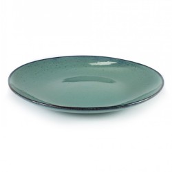 Assiette plate 28.5cm grès émaillé Aqua Turquoise, Serax