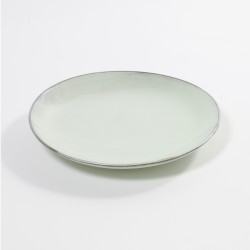 Assiette plate 28.5 cm grès émaillé Aqua Celadon, Serax