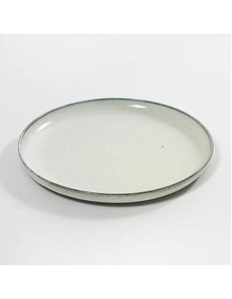 Plat rond 37 cm grès émaillé Aqua Celadon, Serax