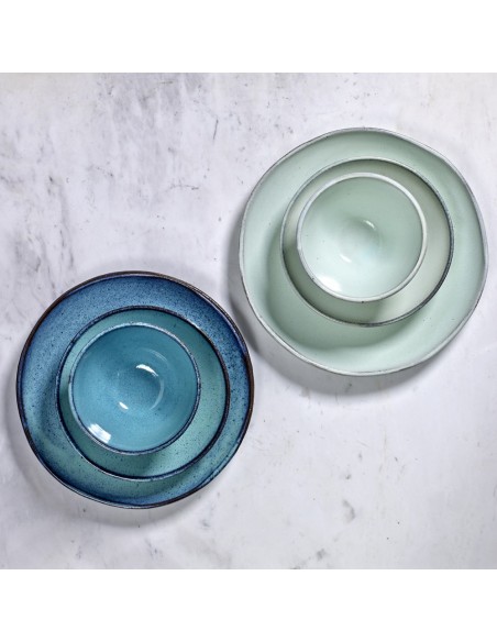 Vaisselle grès émaillé Aqua, Serax