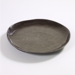 Assiette plate ronde 28cm céramique Pure Gris, Serax par Pascale Naessens