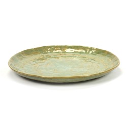 Assiette plate céramique 28cm Pure Vert de mer, Pascale Naessens Serax