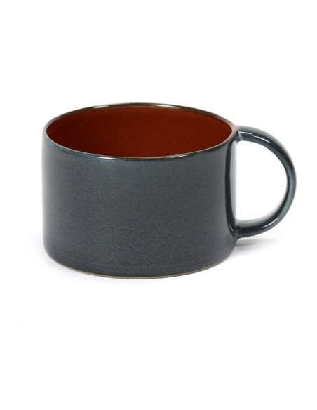 Mug 19cl Rust/Dark blue Serax Terres de Rêves par Anita Le Grelle