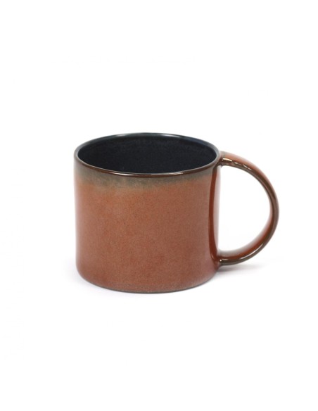 Mug expresso 8.5cl Dark blue/Rust Serax Terres de Rêves par Anita Le Grelle