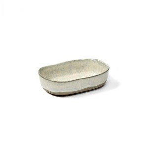 Assiette plate rectangulaire en grès émaillé N°4 S Mastic Merci, Serax 2