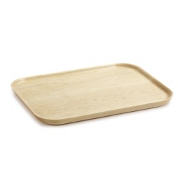 Plateau rectangulaire en bois d'érable N°1 L , la nouvelle table Merci, Serax