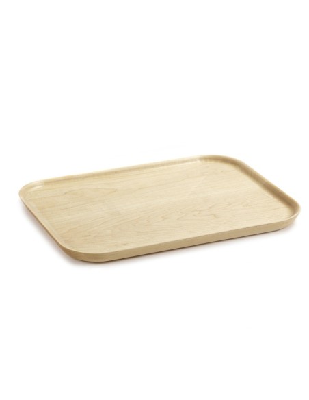 Plateau rectangulaire en bois d'érable N°1L Merci, Serax