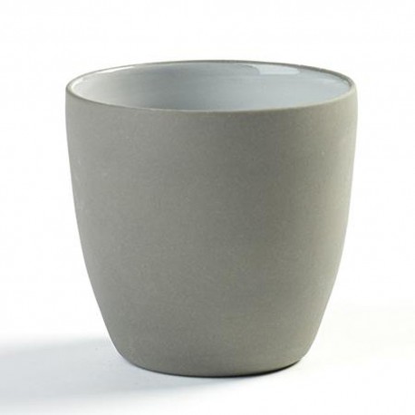 gobelet à café 31cl en porcelaine blanc/gris anthracite, Dusk de Martine Keirsebilck pour Serax