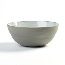 Saladier individuel 15cm en porcelaine blanc/gris anthracite, Dusk de Martine Keirsebilck pour Serax (par 4)